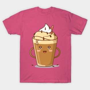 "Elixir of Indulgence: Tempting Affogato Symphony"- Coffee Food Icecream T-Shirt